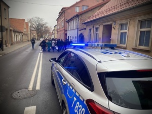 Policjanci w trakcie działań