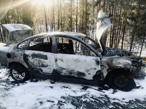 Spalony pojazd