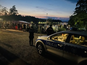 Zabezpieczenie festiwalu przez oleckich policjantów